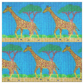 Girafe - Tissu en coton Pima (Échantillon)