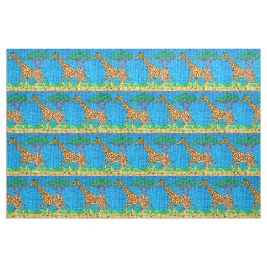 Girafe - Tissu en coton Pima (Fat Quarter)
