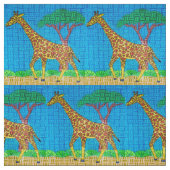 Girafe - Tissu Sergé de Coton (Échantillon)