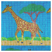 Girafe - Tissu Sergé de Coton (Détail)