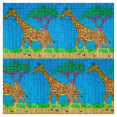 Girafe - Tissu Tissé Polyester (Échantillon)