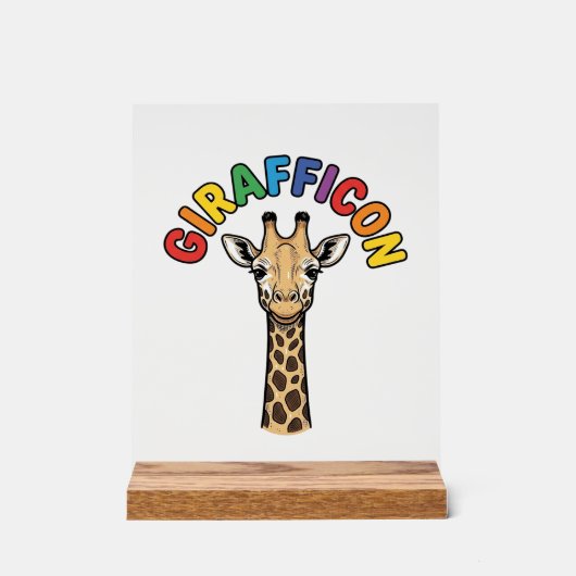 Girafe Vintage Icône Conception de Chemise de Mign (Recto)