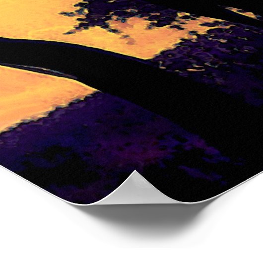 giraferzonsondergang poster (Hoek)