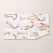 Girafes bronzées Fête de bébé unisexe Enfants (Serviette à main)