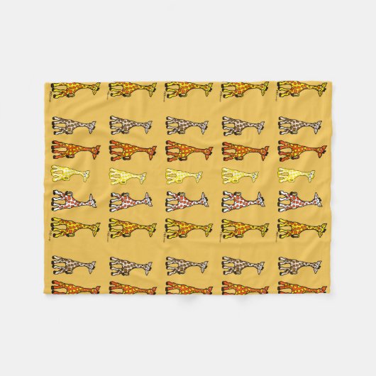 Girafes de bébé dans une couverture d'ouatine de (Devant (Horizontal))