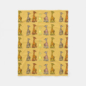 Girafes de bébé dans une couverture d'ouatine de (Devant)