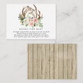 girafes livres floraux pour carte de demande de ré (Devant / Derrière)