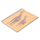 Girafes mère et enfant dessinant des Carnets perso (Côté gauche)