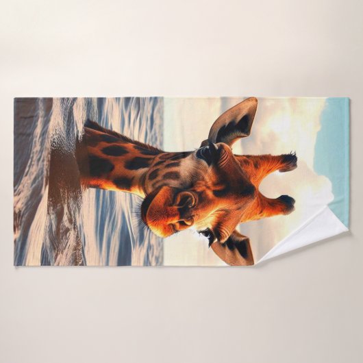 Giraffe (Serviette de bain)