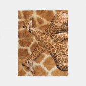 Giraffe 1A Fleece Deken (Voorkant)