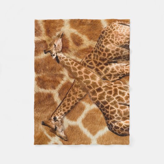 Giraffe 1A Fleece Deken (Voorkant)
