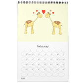 Giraffe 2014. Cartoons. Kalender (Feb 2026)
