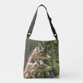 Giraffe 2-zijdig multiprintscherm crossbody tas (Voorkant)
