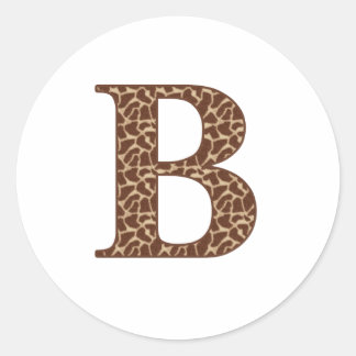 GIRAFFE A RONDE STICKER