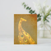 Giraffe Abstract Briefkaart (Staand voorkant)