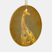 Giraffe Abstracte kerstversiering Keramisch Ornament (Rechts)