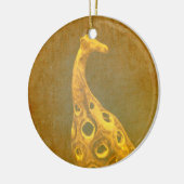 Giraffe Abstracte kerstversiering Keramisch Ornament (Links)