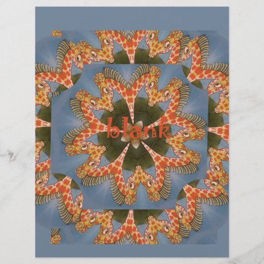 Giraffe Abstracte kunst Print (Voorkant)