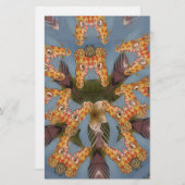 Giraffe Abstracte kunst Print Briefpapier (Voorkant / Achterkant)