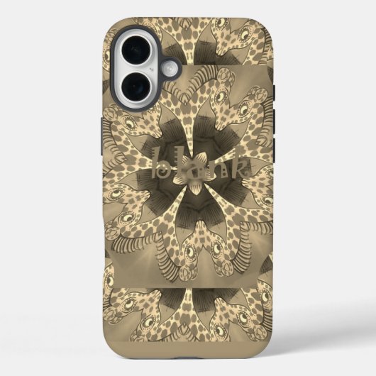 Giraffe Abstracte kunst Print Case-Mate iPhone Case (Achterkant)