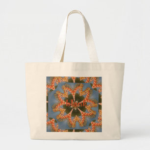 Giraffe Abstracte kunst Print Grote Tote Bag