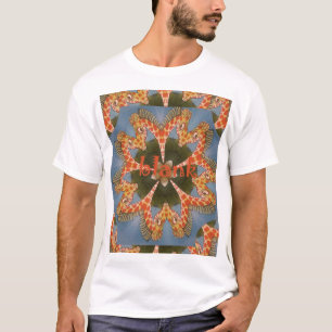 Giraffe Abstracte kunst Print T-shirt
