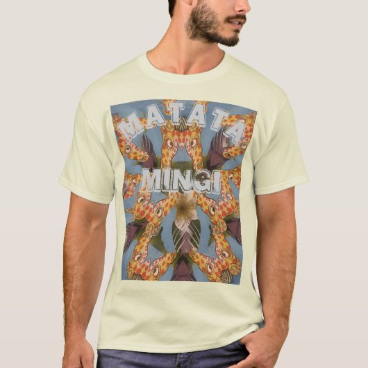 Giraffe Abstracte kunst Print T-shirt (Voorkant)