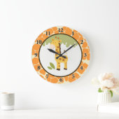 Giraffe Adventure 10.75 Horloge ronde à mur (Maison)