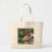 Giraffe Afbeeldingen Canvas Bag Grote Tote Bag (Voorkant)
