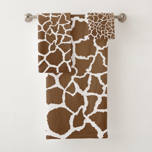 Giraffe afdrukken bad handdoek (Insitu)