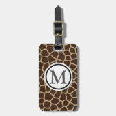 Giraffe afdrukken bagagelabel (Voorkant verticaal)