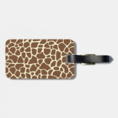 Giraffe afdrukken bagagelabel (Achterkant horizontaal)