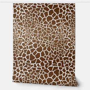 Giraffe afdrukken behang