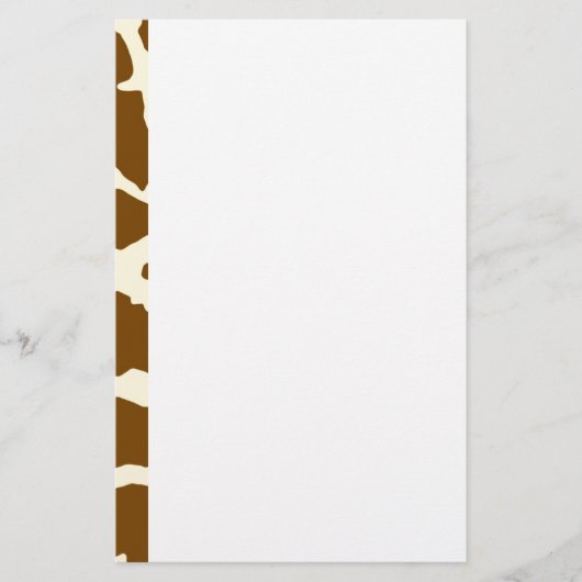 Giraffe afdrukken briefpapier (Voorkant)