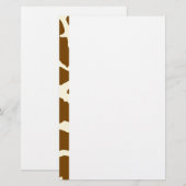 Giraffe afdrukken briefpapier (Voorkant / Achterkant)