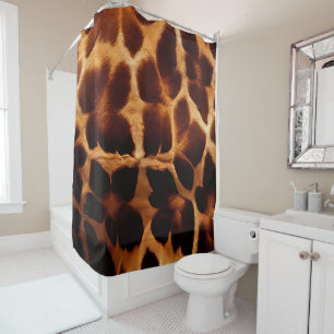 Giraffe afdrukken douchegordijn