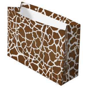 Giraffe afdrukken groot cadeauzakje