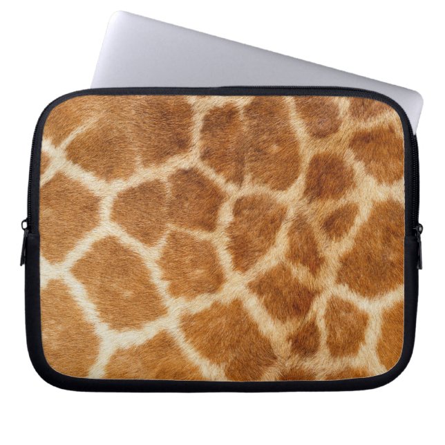Giraffe afdrukken laptop sleeve (Voorkant)