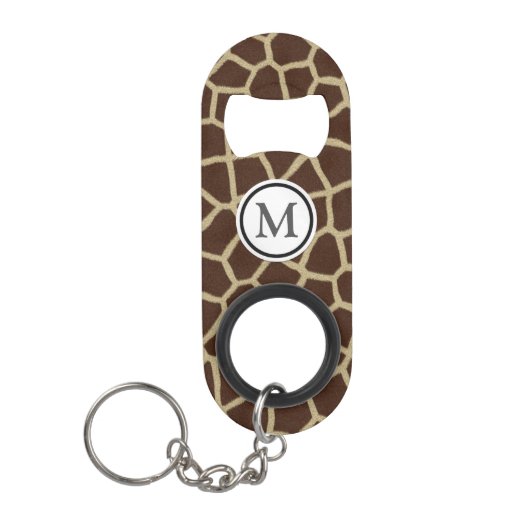 Giraffe afdrukken mini flessenopener (Voorkant)