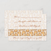 Giraffe afdrukken RSVP (Voorkant / Achterkant)