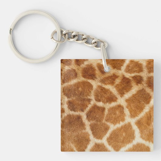 Giraffe afdrukken sleutelhanger (voorkant)