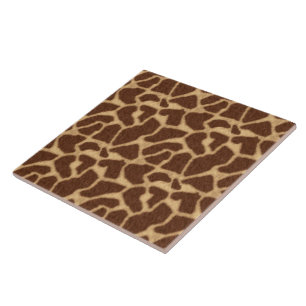 Giraffe afdrukken tegeltje
