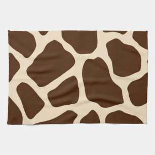 Giraffe afdrukken theedoek