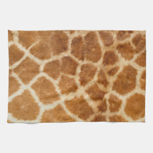 Giraffe afdrukken theedoek