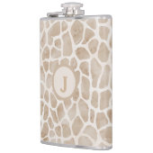 Giraffe Afdrukmonogram Heupfles (Links)
