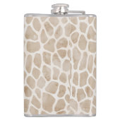 Giraffe Afdrukmonogram Heupfles (Achterkant)