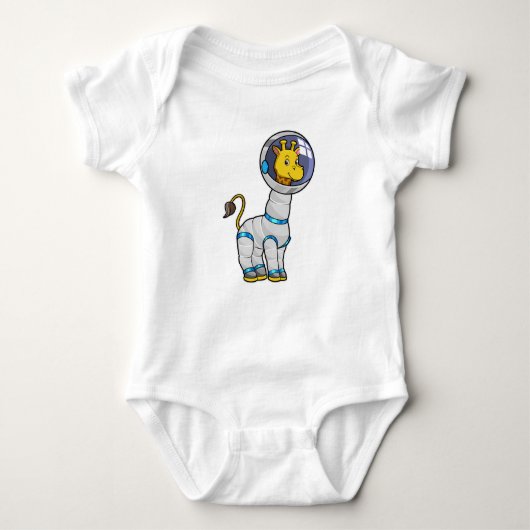 Giraffe als astronaut in de glazen sfeer romper (Voorkant)