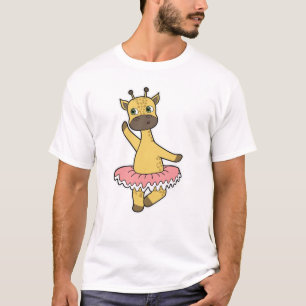 Giraffe als Ballerina bij Ballet met Skirt T-shirt