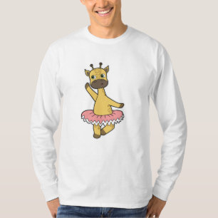 Giraffe als Ballerina bij Ballet met Skirt T-shirt