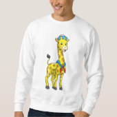 Giraffe als Sailor met Sailor pet Trui (Voorkant)